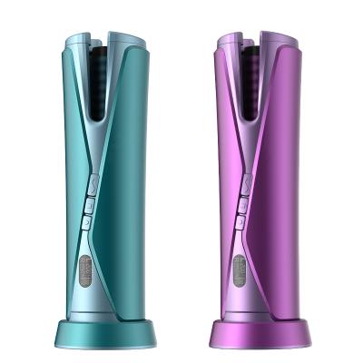 China USB Filling Hair Curler Curling Ceramic Cordless Colored Magic Automatic Iron 6 Temperature Hair Curler for sale