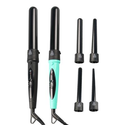 China Interchangeable Hair Curler 6 in 1 Set Hair Curler Salon Wavy Hair Styler Tourmaline Curling Iron Ceramic Infrared Electric Hair Curler for sale