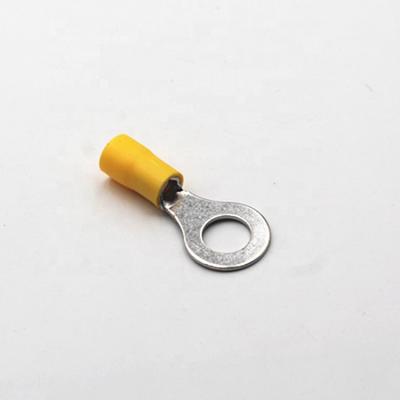 China Hot Selling RV5.5-8 Red Copper Cold-pressing Insulated Ring Terminals Red Copper Terminal for sale