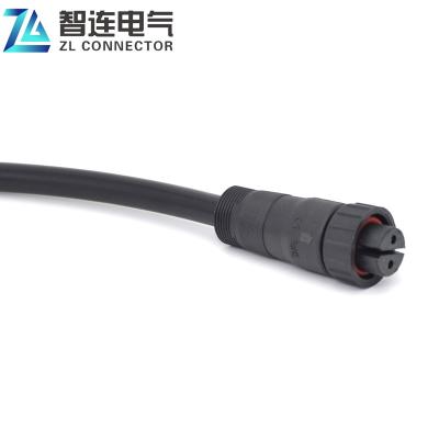 China Automotive / Led / Automation 2 Pin M19 PVC Molded Cable Connector IP66 Waterproof for sale