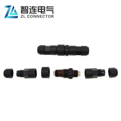 China M16 Power Male Female 2 Connector 3 4 5 6 7 8 9 10 Pole LED Connector Docking Assembly Waterproof Connector for sale