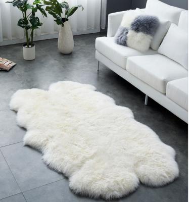 China Factory Price Washable Cheap Non-Slip Sheep Skin Rug Small Faux Faux Fur Rug for sale