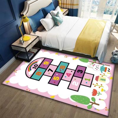 China Washable Kids Blanket Education Kids Floor Custom Play Mat Chinese 3d Printed Mat for sale