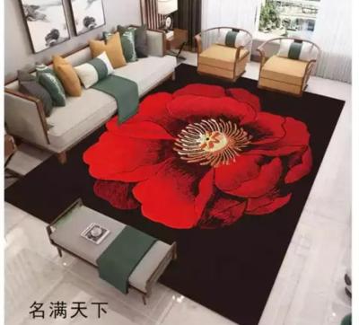 China OEM Factory Wholesale Washable Cheap Polyester Rug Anti Slip 3D Printed Costom Rug for sale