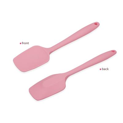 China Durable Non-sticky Nylon Butter Duck Tongue Silicone Spatula Silicone Mixing Salad Salad Spatula for sale