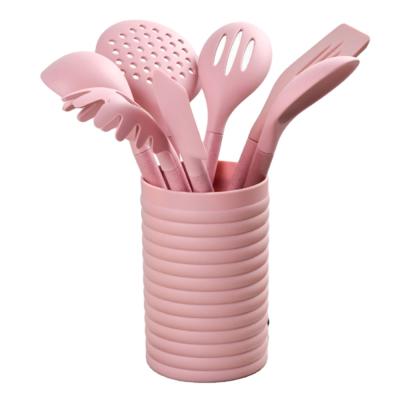 China Sustainable 8 Pieces Set Food Grade Silicone Cooking Utensil Set Kitchen Tableware Bakeware Kitchen Accessories for sale