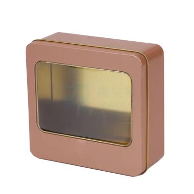 China jewelry & Watch & High Quality Rectangle Eyewear Tin Box With Clear Window For Gift for sale