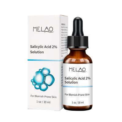 China MELAO Moisturizer Private Label Skin Care AHA BHA Peeling Solution Salicylic Acid Facial Serum For Spot for sale