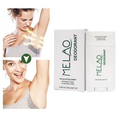 China MELAO Wholesale Natural Armpit Antiperspirant Antiperspirant Smell Remove Deodorant Stick For Women Men Bulk for sale