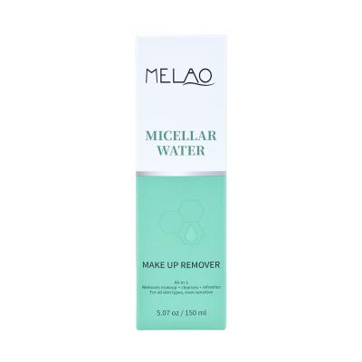 China OEM Private Label MELAO Face Micellar Water Deep Cleansing And Makeup Remover Removing Moisturizing Feeling For Sensitive Skin for sale