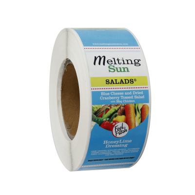 China Custom Printing Waterproof Pet Food Label Adhesive Synthetic Paper Stickers Packaging Label Sticker Roll China Vinyl Label Sticker Accept for sale