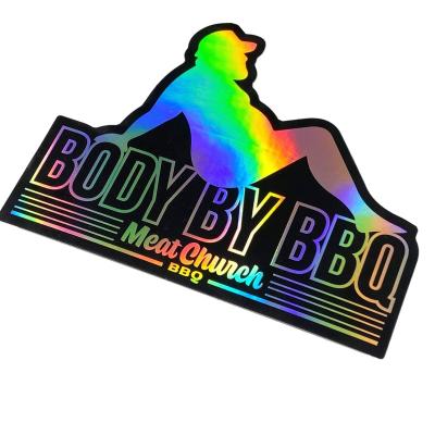 China Waterproof Custom Hologram Sticker Thank You Sticker Maker Assorted Holographic Stickers For Small Business for sale