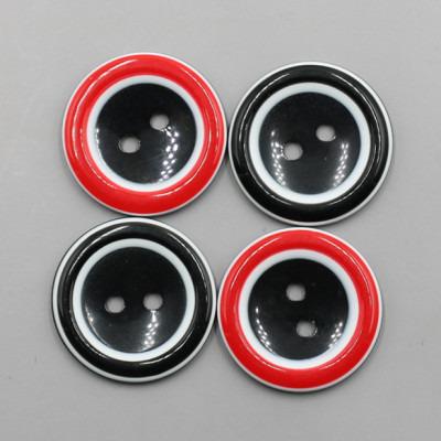 China High Quality Washable Factory Assured 2 4 Hole Natural Resin Logo Black Real Horn Buttons Custom Made For Clothing C for sale