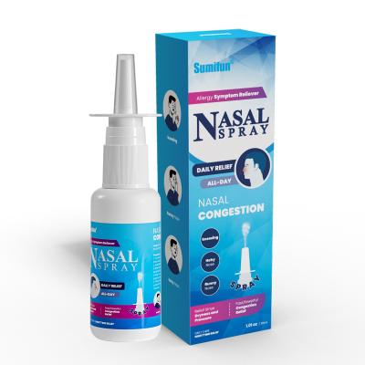 China Home 2023 Best Selling OEM 30 ml Sumifun Nose Dry Relief Nasal Congestion Spray for sale