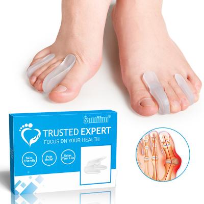 China Toe Best Selling White Toe Separator Thumb Sleeve Feet Bunion Corns Toes Separator Foot Care Spots OEM ODM for sale