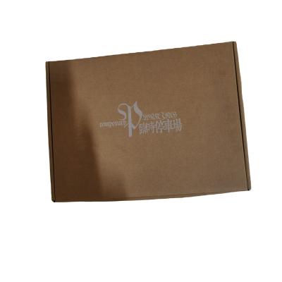 China Disposable Clothing Packaging Design Brown Kraft Corrugated Mailing Box for sale