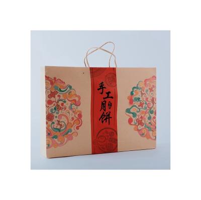 China Environmental Protection And Convenience Hot Sale Premium Color Cheap Natural Gift Customized Kraft Paper Bag With Handle for sale