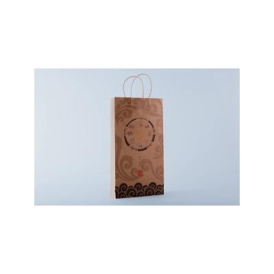 China Environmental protection and wholesale custom made hot sale natural color cheap convenience paper bags with handles for sale