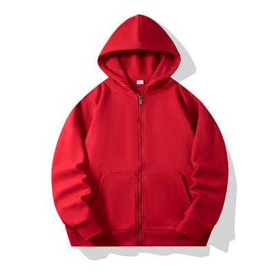 China Anti-wrinkle Full Zip Hoodies Heavyweight French Terry High Quality Cotton Fleece Full Zip up Hoodie Custom Embroidered Hoodie Zip up for sale