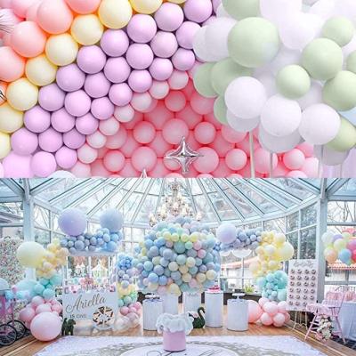 China Toy Pastel Colorful Latex Party Gift Balloons 12 inch Macaron Assorted Rainbow Balloons for Birthday Baby Shower Party Decoration for sale