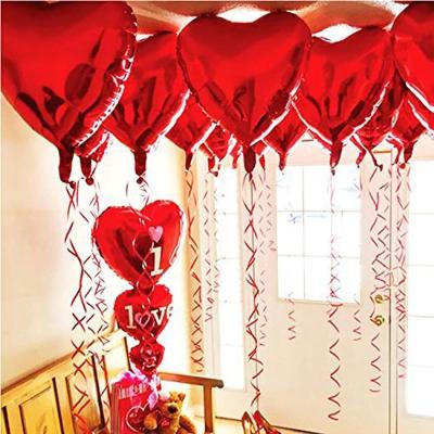 China Indoor Decoration 18inch Heart Shape Helium Love Balloon Foil Balloons For Wedding Decoration Valentine's Day Love Globos for sale