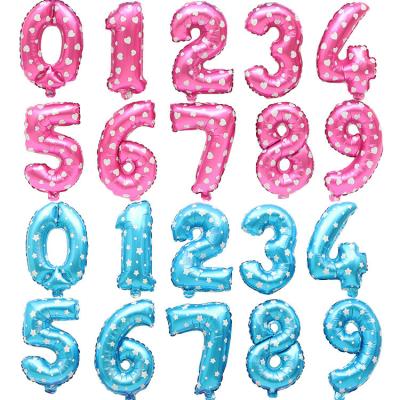 China High Quality 40inch Indoor Decoration Happy Birthday Balloons Set Custom Number Digital OEM Letter Number Foil Balloons for sale