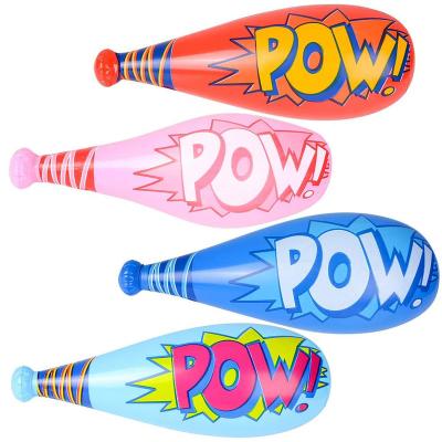 China Inflatable Toy Bat Goodie Bag Favors Toy Pow Inflatable Baseball Bats 20 Inch Gift Or Superhero Birthday Carnival Party Prizes For Kids for sale