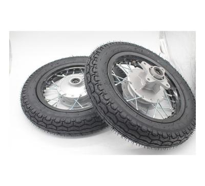 China Rubber+ AL High Quality Material Rubber +al Motorcycle Tires 2.50-10 Front And Rear Hub Tire for sale