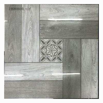 China Glazed Metallic Tiles 3D Inkjet Printing Timber Pattern Porcelain Flooring for sale