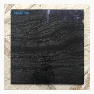 China 3D Glazed Glazed Metallic Tiles Fuzhou Polished Porcelain Full Printing Black Marble Tiles for sale