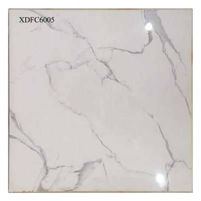 China China 600x600 metallic white color kajaria tiles glazed ceramic tiles in dubai for sale