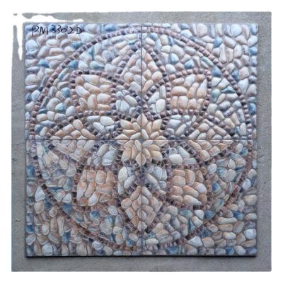 China Glazed Metal Tiles Chinese Glazed Hotel Balcony 30x30 40x40 Rustic Ceramic Floor Tiles for sale