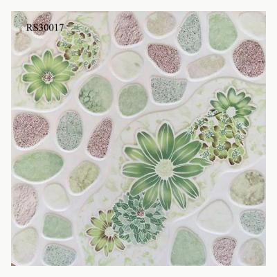 China Glazed Metallic Tiles China Glazed Flowers Design Digital Ceramic Bathroom Flooring Tiles 300x300 for sale