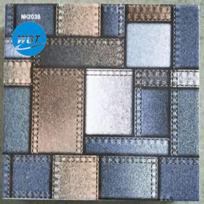 China Metallic Design Textile Wall Flooring Tiles 20x20 Glazed Ceramic Tiles for sale