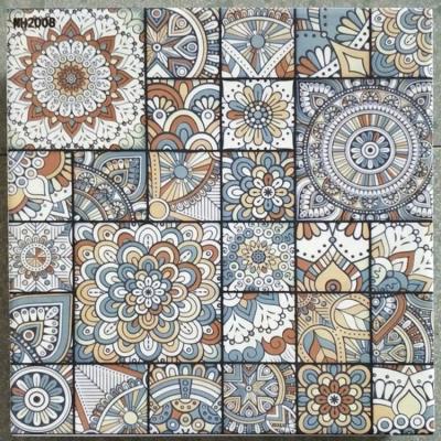 China Metallic Mediterranean Tiles 20x20 Background Glazed Ceramic Wall Tiles for sale