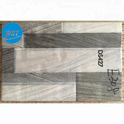 China Glazed Metallic Ceramic Tiles 20x30 Gray Glazed Porcelain Bathroom Wooden Wall Tile for sale