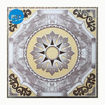 China Glazed Metallic Tiles 3D Inkjet Printing Ceramic Carpet Tile Pattern for sale