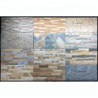 China Rustic Realistic Stone Surface Wall Tiles 300x600 Porcelain Exterior Wall Tiles for sale