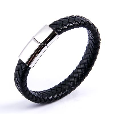 China Personality Punk Handmade Hip-Hop Adjustable Buckle Stainless Steel Bracelet Two-piece Bracelet for sale