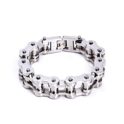 China Popular European and American exaggerated punk bracelet of motorcycle stainless steel punk explosive for sale