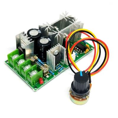 China DC motor speed regulator PWM 20A 12V24V36V48V DC10--60V Motor Governor Controller Converter High Power Drive Module for sale