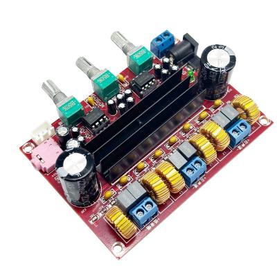 China XH-M139 TPA3116D2 2.1 Channel Digital Power Amplifier Panel Wide Voltage Audio Power Amplifier Board 12V-24V 2*80W+100W XH-M139 for sale