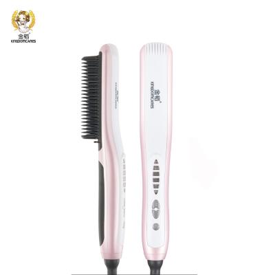 China PTC Heating Cable Rotating Curling Hair Styling Electric Hair Brush Straightening Comb for sale