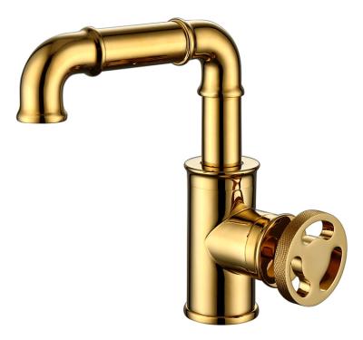 China Sense Faucets Industry Bestselling Faucet Single Level Copper Bathroom Basin Faucet for sale