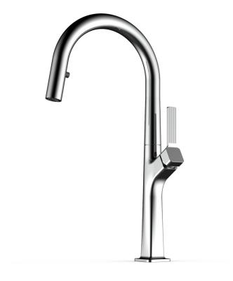 China Factory Supplier Modern Kitchen Faucet Brass Mixer Pull Out Kitchen Faucet for sale