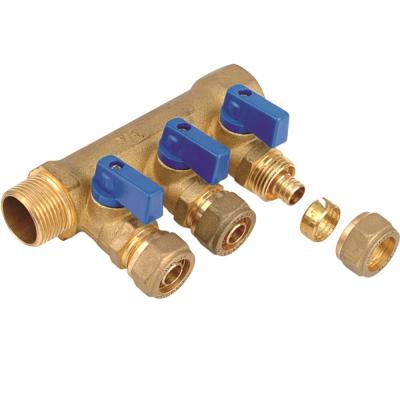 China Cw617n General Red Brass Forged Floor Manifold 2-5way Water Manifold for sale