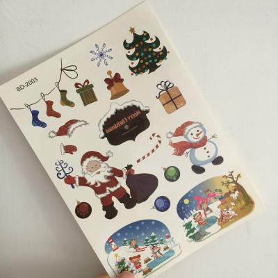 China Temporary Christmas Gift Temporary Christmas Party Festival Makeup Face Printing Decoration Art Sticker Tattoos for sale