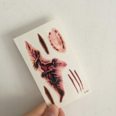 China Customized Temporary Halloween Makeup Party Scar Waterproof Dot Tattoo Sticker for sale