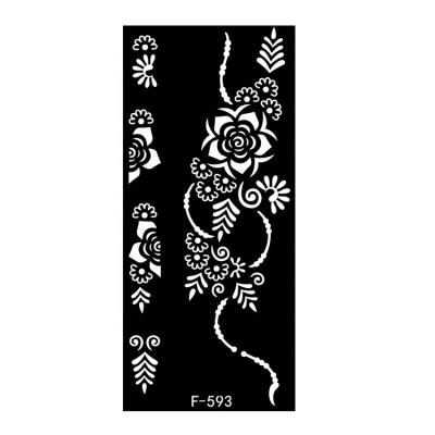 China Hot Sale Henna Sticker Temporary Tattoo Stencil From Temporary Sticker Factory For Body Art for sale