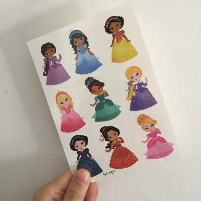 China Belle Princess Temporary Girl Dancer Body Art Sticker Glitter Waterproof Tattoos for sale